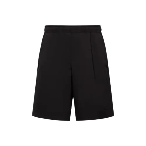 Moncler Логотип патч шорты повседневные мужские черные