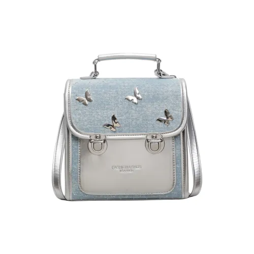 ORANGE BEAN Denim Backpack Women's Multicolor