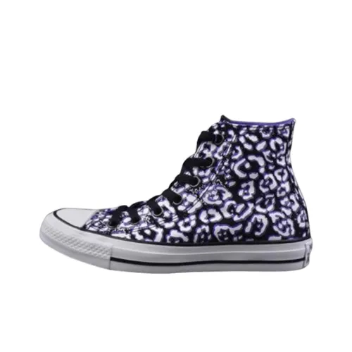 Converse Chuck Taylor All Star Износостойкие Высокие Кеды Женские Черный Белый Фиолетовый