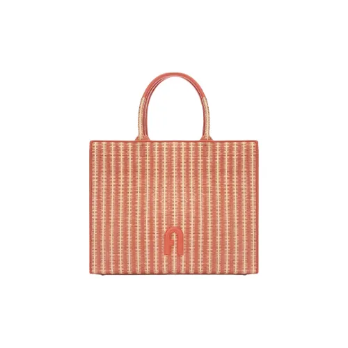 Furla Opportunity Рафия Тоут Сумка Сумка для покупок Сумка Большая Женская Апельсин