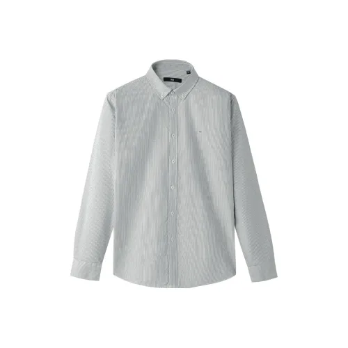 HLA Светло-серый с полосами, размер 95, мужские рубашки