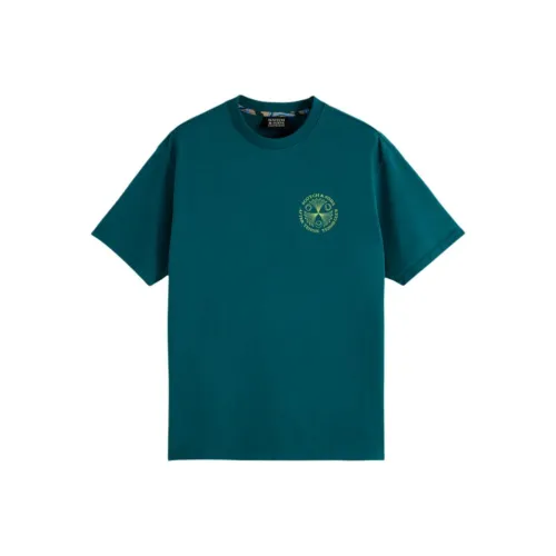 Scotch&Soda Асфальт Зеленый Мужская T-Рубашка