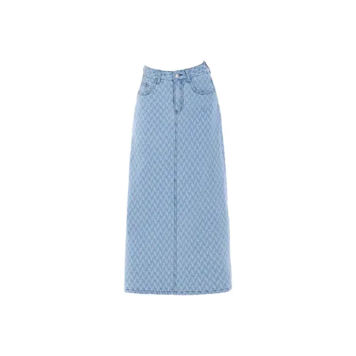 MJB Синие Женские Джинсовые Длинные Юбки