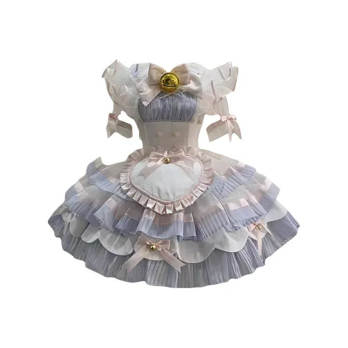 WLEQK FIVE Шесть предметов Набор JSK+Внутренняя одежда+Пинцет+Декор шеи+Бант на хвосте платья Женские Лолита Платья