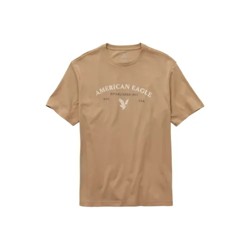 AMERICAN EAGLE Хаки Мужская T-рубашка
