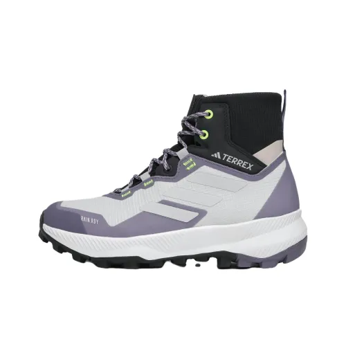 Adidas Terre Устойчивая к истиранию высокая обувь для альпинизма и походов Женская Серый Фиолетовый