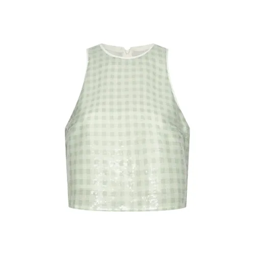 URBAN REVIVO Белый Зеленый Женская Рубашка