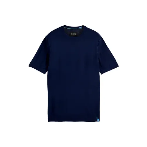 Scotch&Soda Морской Синий Мужская T-Рубашка
