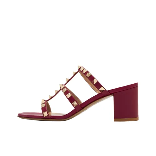Valentino Rockstud Слипоны Бордовые Женские
