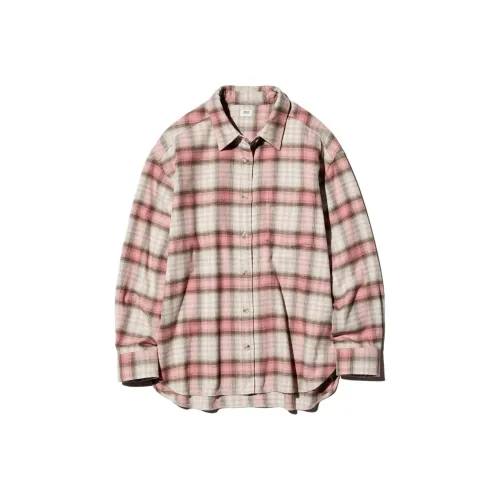 UNIQLO Персиково-розовые Женские Рубашки