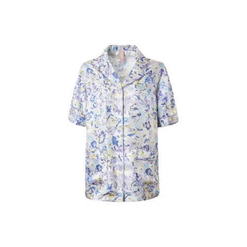 DPLAY SWEET Фиолетовый Сад Женские Пижамные Верхние части