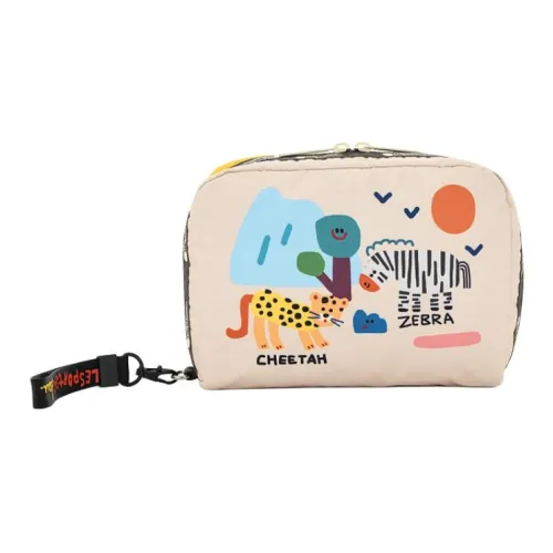 LeSportsac X Duck Коллаборация Ткань Клатч Средний Женские Бежевый