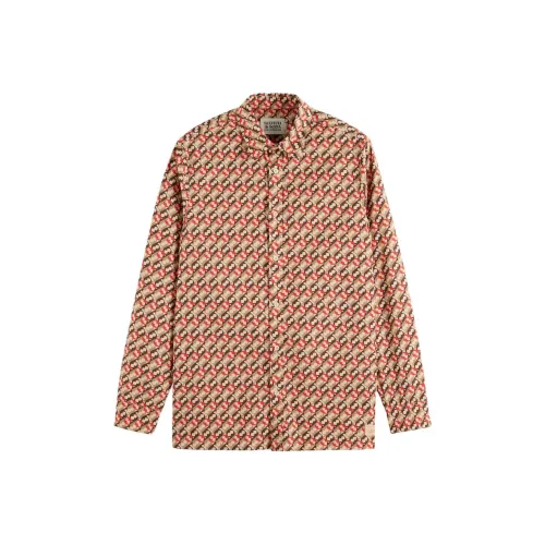 Scotch&Soda Бежевые Мужские Рубашки