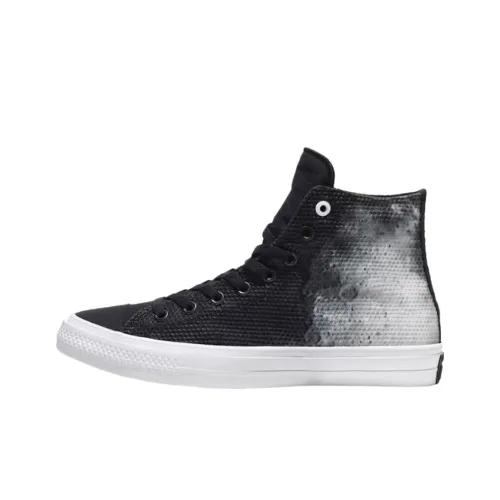 Converse Chuck Taylor All Star 2 Устойчивые к истиранию высокие кроссовки для скейтбординга унисекс черно-белые