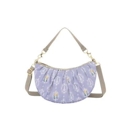 LeSportsac Bide Кролик Коллаборация Ткань Через плечо Сумка Маленькая Женская Пурпурная Закат Горы