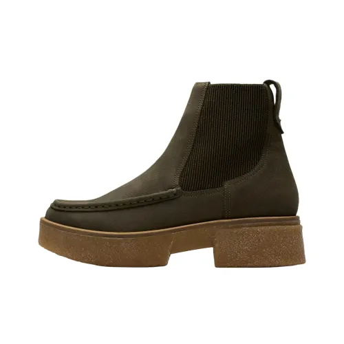 Clarks Linoso Челси Топ Женские Темно-зеленый