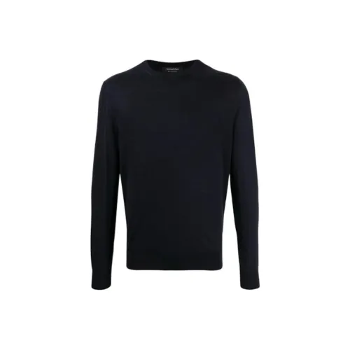 Ermenegildo Zegna Черные Мужские Свитера