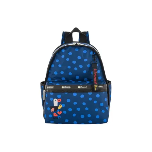 LeSportsac X Duck Коллаборация Ткань Рюкзак Большой Женские Синий