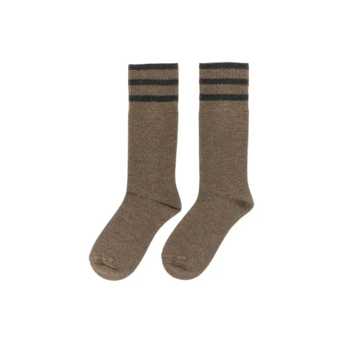 BRUNELLO CUCINELLI 1 шт Бежевый Женские Носки до икры MID