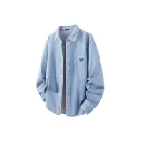 [100% cotton, свободный крой, дышащий] Светло-синий (Синий, звездное небо, логотип на груди)