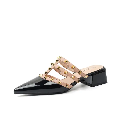 WESTLINK Резиновая подошва Заклепки Устойчивые к истиранию Домашние тапочки Женские