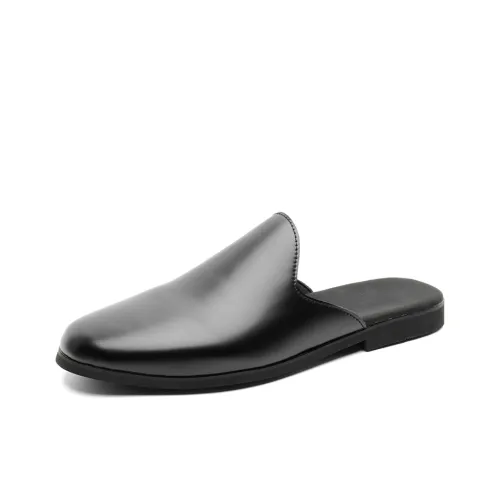 V05 Износостойкие Домашние тапочки Мужские Черные