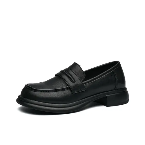 TKDIDIDIDI Лоферы 3 см Женские Черные