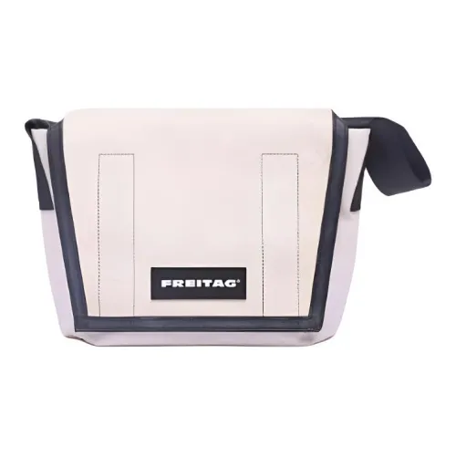 FREITAG Lassie ПВХ Курьерская Сумка Сумка через плечо Сумка для ноутбука Средний Унисекс Морской синий и Белый