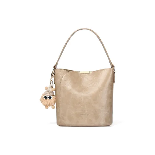 TUCANO ПУ (полиуретан) Сумка-ведро через плечо одно плечо женская хаки