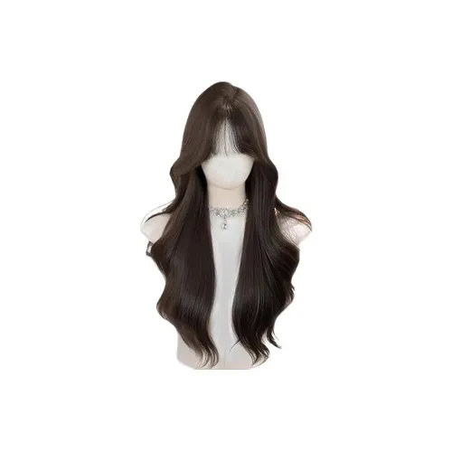 Gentle Welcome Перука Женская Cold Коричневый Тонкие Бровки Корейский стиль Естественный Большая Волна Длинная Кудрявая Перука с Объемным Ободком