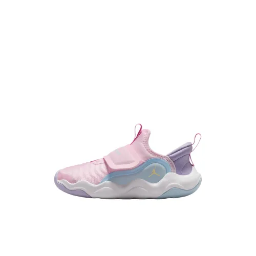 Jordan 23 7,2 Устойчивый к истиранию Низкий Топ KIDS Лайфстайл Обувь Розовый Синий Белый Детская Обувь для Возраста 3-7 Лет