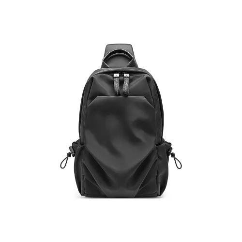 Old Man's Head Ткань Sling Сумка Мужская Черная