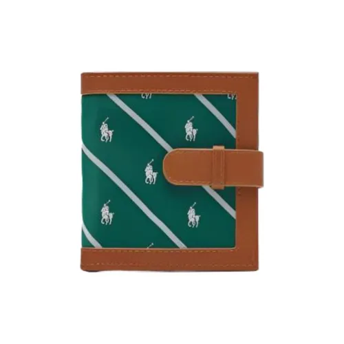 Polo Ralph Lauren Кожа Кошелек Унисекс Зеленый Коричневый