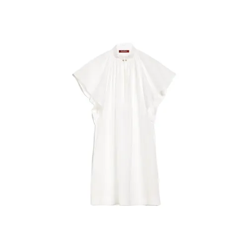 MaxMara Короткий рукав Платье Женское Белое