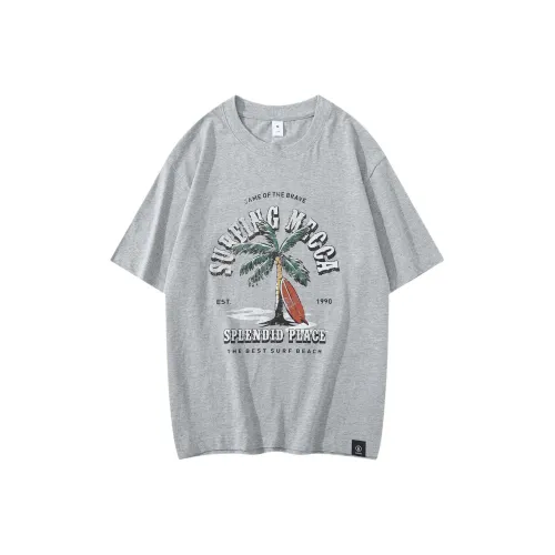 BUYDAUL Серый Мужской T-Рубашки