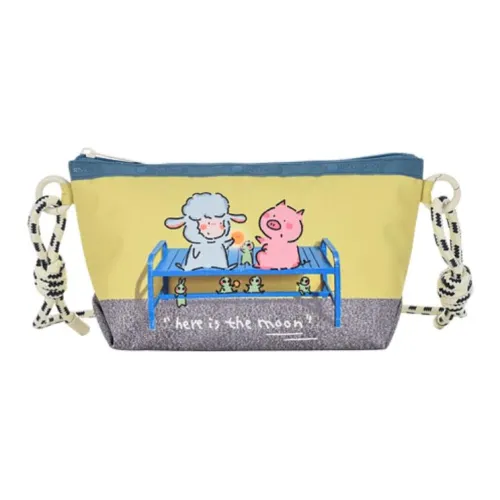 LeSportsac Коллаборация с Baudelaire Ткань Сумка через плечо Маленькая Унисекс Многоцветная