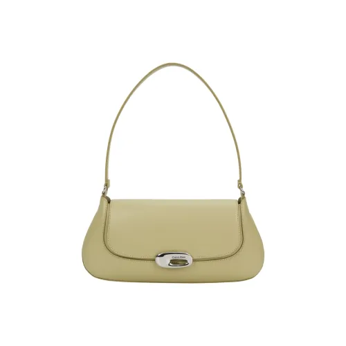 Calvin Klein Синтетический материал Подмышечный Сумка на плечо Маленький Женский Мятный Чайный Коричневый