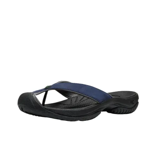 KEEN WAIMEA Пластиковая подошва Нет Особенный Эффект Шлепанцы Мужской Синий Черный