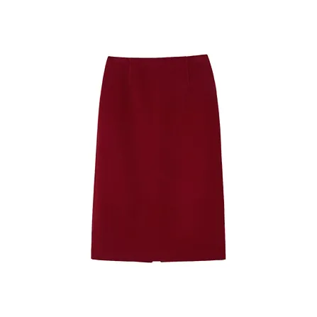 OVV Бордово-красные Женские Повседневные Длинные Юбки