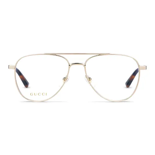 GUCCI Металл Aviator Оправы для очков Мужские Золото