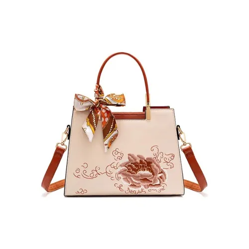 Old Man's Head Сумка через плечо из синтетической кожи сумка для женщин Пион Абрикос Лилия цвет экрю