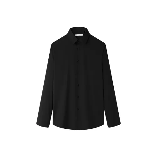 HLA Черный узор 63 Мужские рубашки