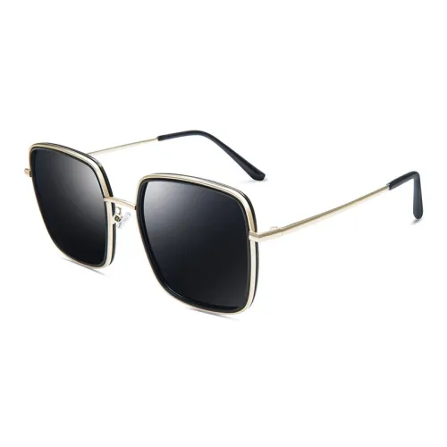 VEGOOS TR Памятный пластик Металл Квадрат Солнцезащитные очки Женские