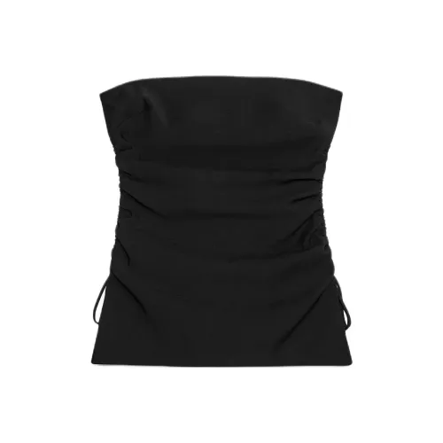 ZARA Черные Женские Топы без бретелек