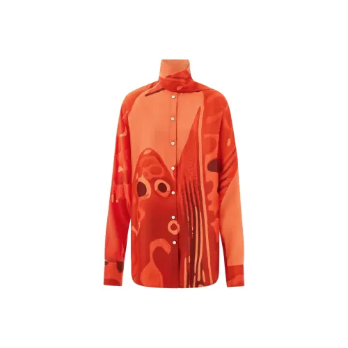 Ferragamo Апельсиновые Женские Рубашки