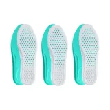 3 пачки [Совместимо с Asics | Спортивный, устойчивый к запахам] Циан и белый