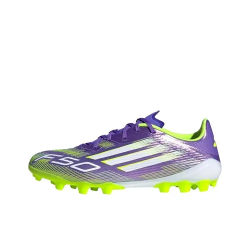 Adidas F50 League Футбольные бутсы Низкие Топ Фиолетовый Зеленый Белый Унисекс