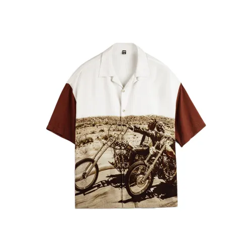 MADEN Amekaji Светлый хаки Мужские рубашки