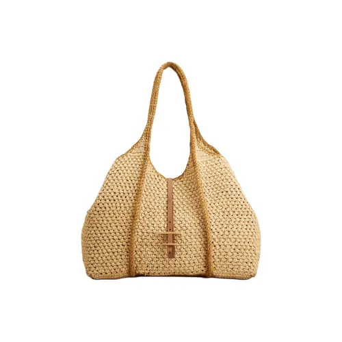 TOD'S T Timeless Вискоза Тоут Сумка Сумка для покупок Сумка на плечо Большая Женская Бежевая