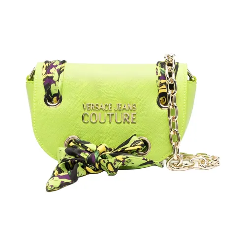 VERSACE JEANS COUTURE Полиуретан Сумка через плечо Сумка на плечо Женская Зеленая